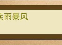 疾雨暴风