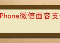 iPhone微信面容支付无法使用