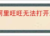 阿里旺旺无法打开怎么办