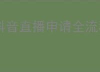 抖音直播申请全流程指南：轻松开启你的直播之旅