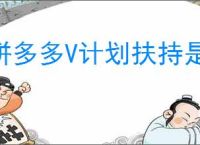 拼多多V计划扶持是什么内容？对商家来说有哪些具体的好处？