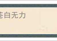 苍白无力