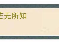 茫无所知