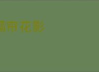 隔帘花影