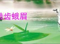 皓齿蛾眉