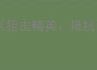《狙击精英：抵抗》适合补偿子弹下坠的武器介绍