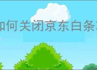 如何关闭京东白条功能？有何影响？