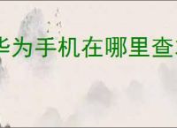 华为手机在哪里查本机号码