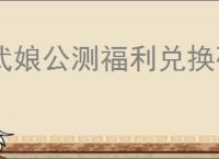 武娘公测福利兑换码有哪些,武娘最新兑换码分享