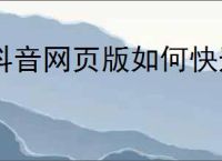 抖音网页版如何快速切换到下一个视频