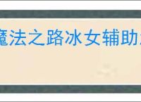 魔法之路冰女辅助怎么玩,魔法之路冰女辅助搭配攻略