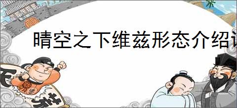 晴空之下维兹形态介绍说明,晴空之下维兹养成装备推荐