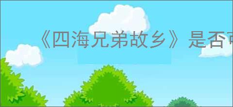 《四海兄弟故乡》是否可以开车