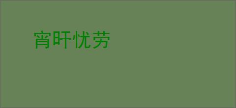 宵旰忧劳