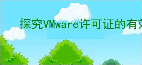 探究VMware许可证的有效期限与过期问题