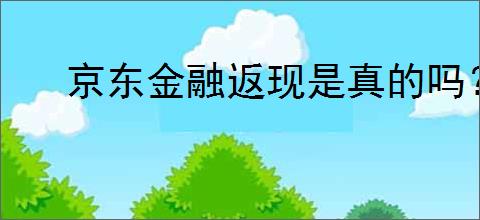 京东金融返现是真的吗？如何确保你的返现不会被忽视？