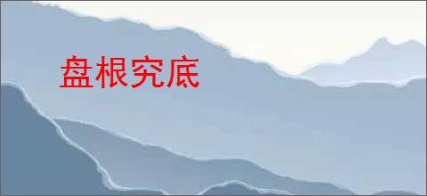 盘根究底