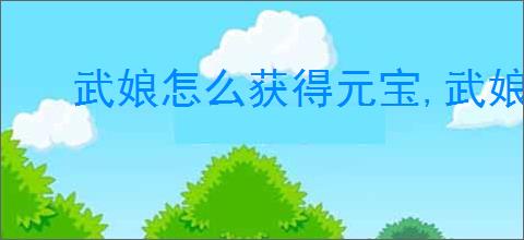武娘怎么获得元宝,武娘元宝获取攻略分享