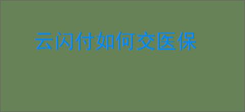 云闪付如何交医保