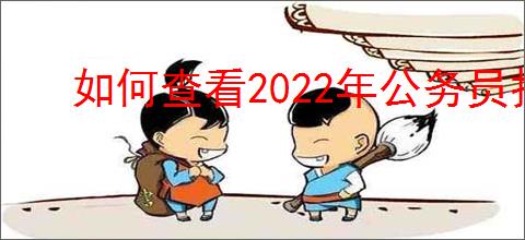如何查看2022年公务员报考人数