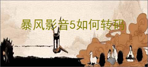 暴风影音5如何转码