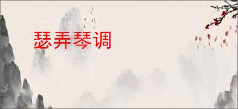 瑟弄琴调