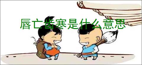 唇亡齿寒是什么意思
