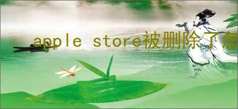 apple store被删除了怎么恢复