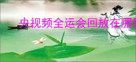 央视频全运会回放在哪里看