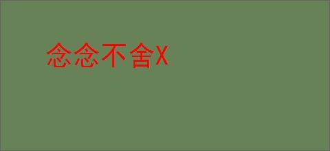 念念不舍X