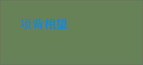 项背相望