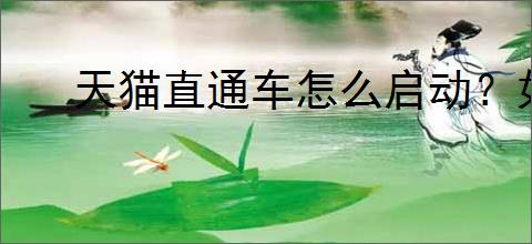天猫直通车怎么启动?如何优化推广设置