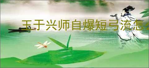 王于兴师自爆短弓流怎么玩,王于兴师自爆短弓流阵容搭配推荐