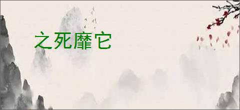 之死靡它