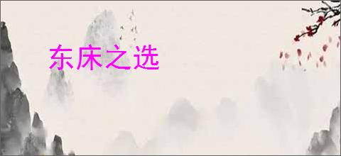 东床之选