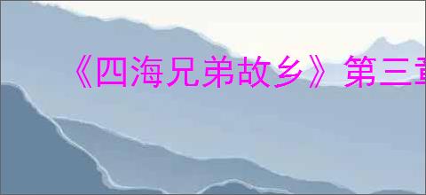 《四海兄弟故乡》第三章贵重物品全收集