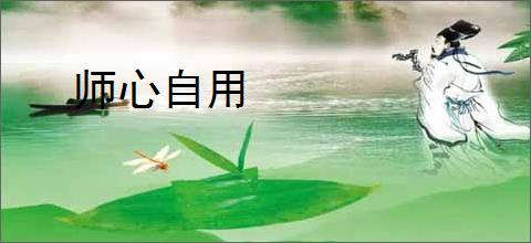 师心自用