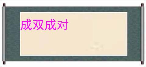 成双成对