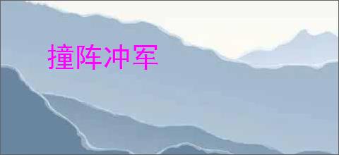 撞阵冲军