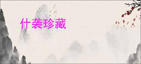 什袭珍藏
