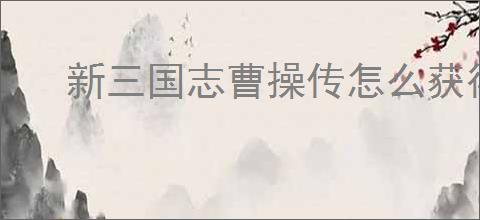 新三国志曹操传怎么获得锻体药材,新三国志曹操传锻体术升级攻略