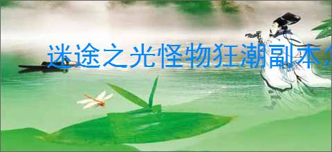 迷途之光怪物狂潮副本怎么打,迷途之光怪物狂潮副本技巧分享