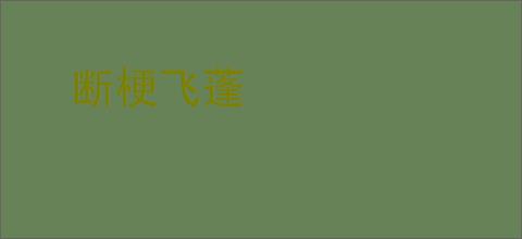断梗飞蓬