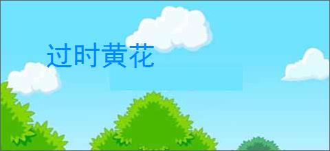 过时黄花