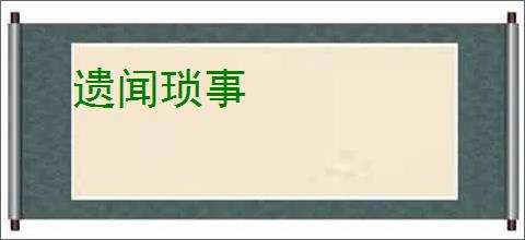 遗闻琐事