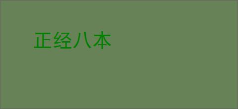 正经八本