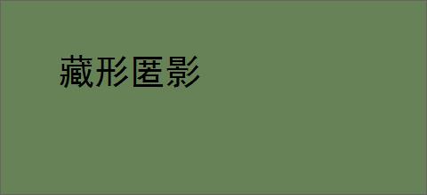 藏形匿影