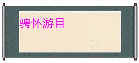 骋怀游目