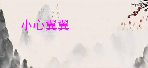 小心翼翼