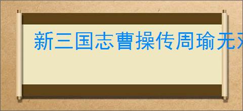 新三国志曹操传周瑜无双试炼4怎么过,新三国志曹操传周瑜试炼4打法